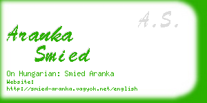 aranka smied business card